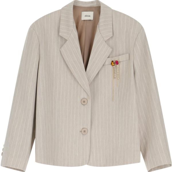 blazer Dixie grigio a righe