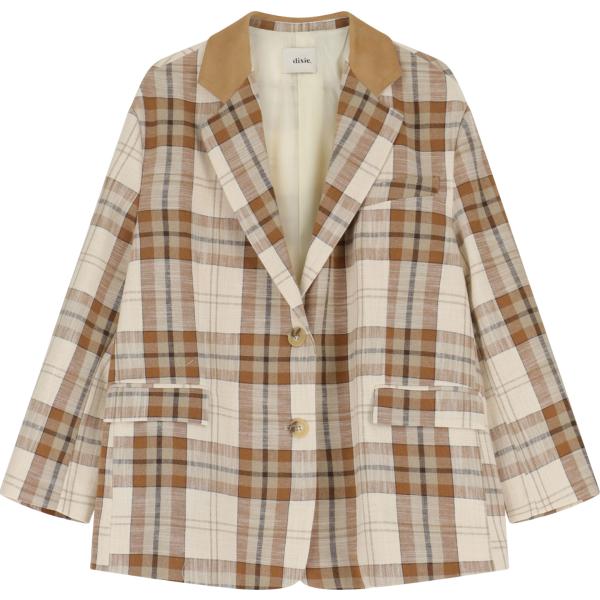 blazer Dixie marrone a quadri