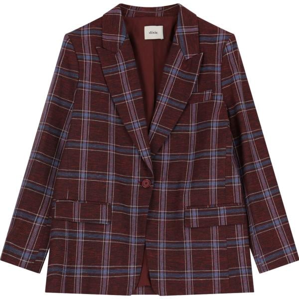 blazer Dixie marrone a quadri