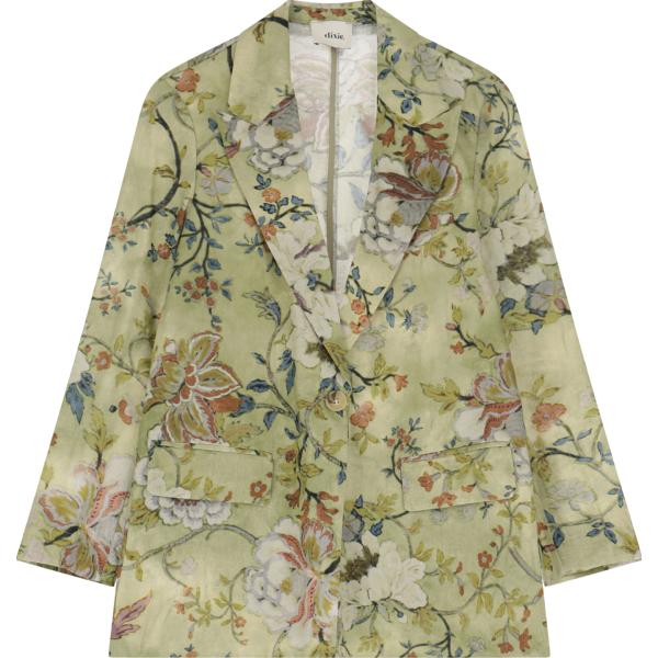 blazer Dixie verde a fiori