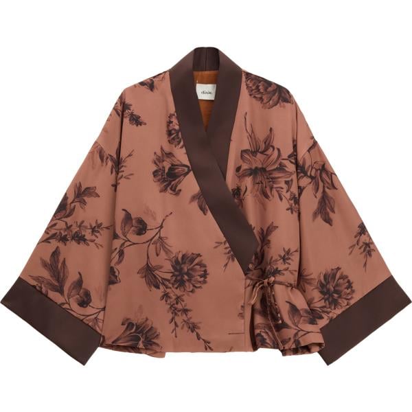blazer Dixie marrone a fiori