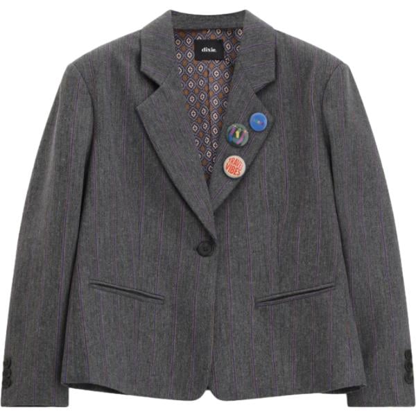 cappotti Dixie grigio a righe