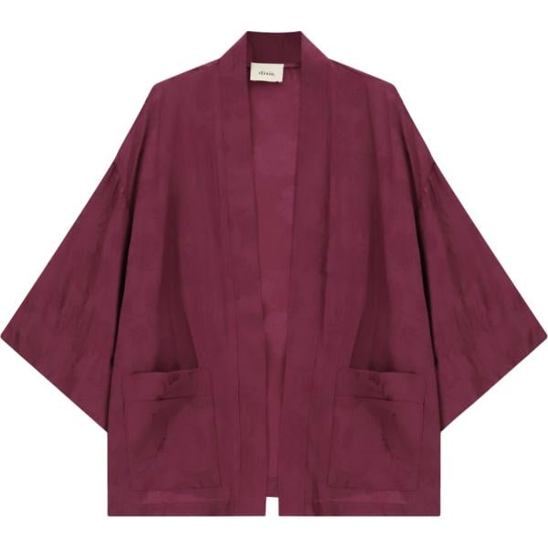 Kimono da donna in viola chiaro a fiori Dixie