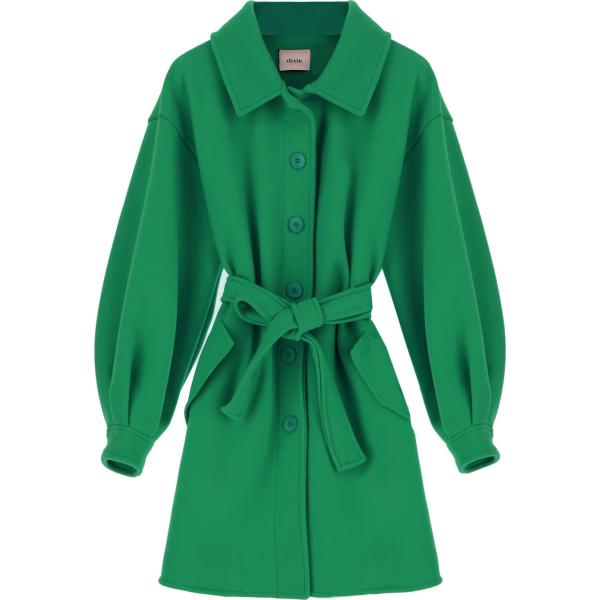 cappotti Dixie verde tinta unita