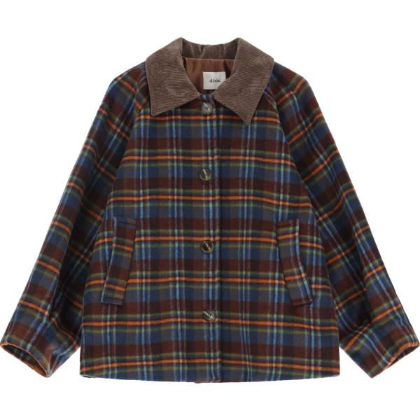 blazer Dixie nero a quadri