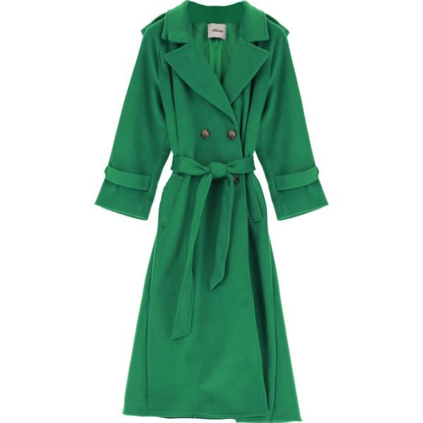cappotti Dixie verde tinta unita