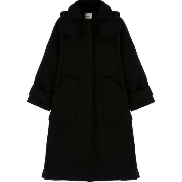cappotti Dixie nero tinta unita