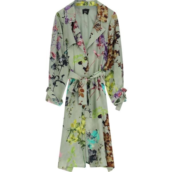 trench Dixie marrone a fiori