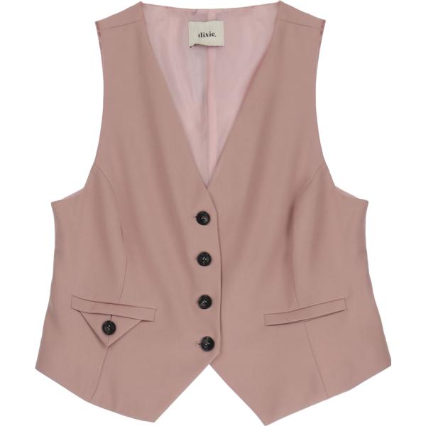 gilet Dixie marrone tinta unita