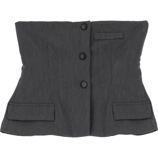 gilet Dixie grigio tinta unita