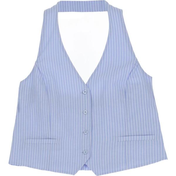 gilet Dixie bianco a righe