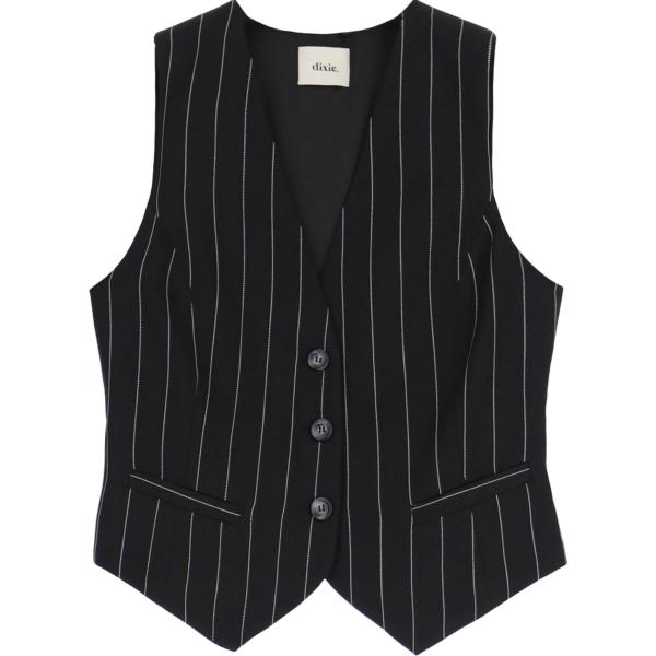 gilet Dixie nero a righe