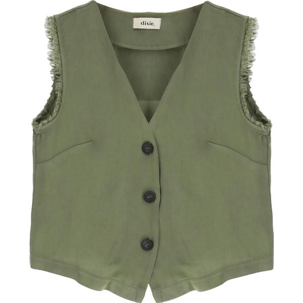 gilet Dixie verde tinta unita