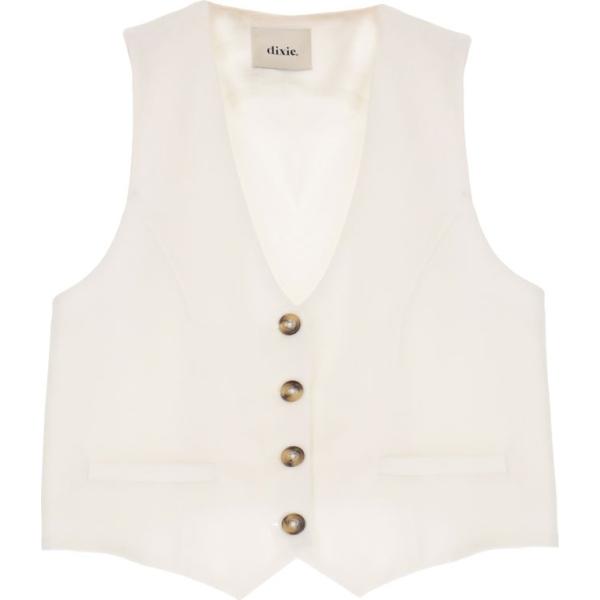 gilet Dixie bianco tinta unita