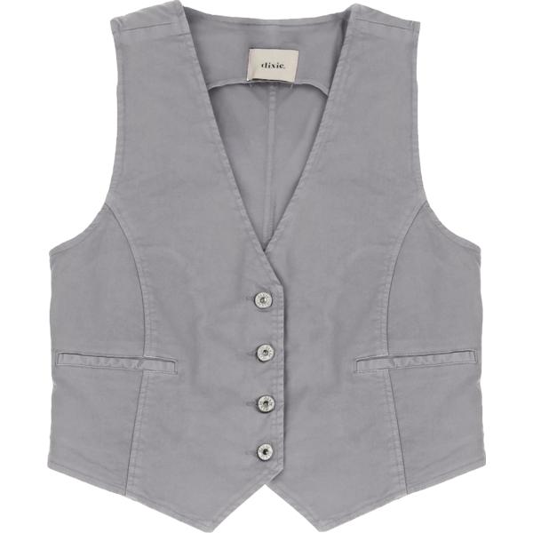 gilet Dixie grigio tinta unita