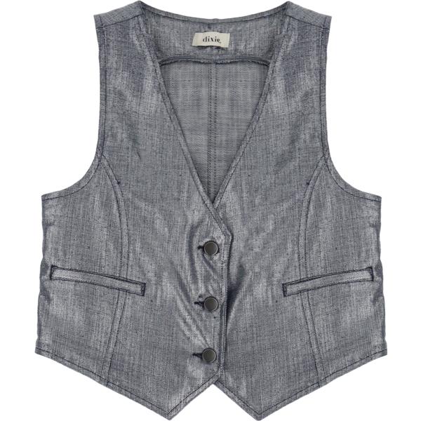 gilet Dixie grigio tinta unita