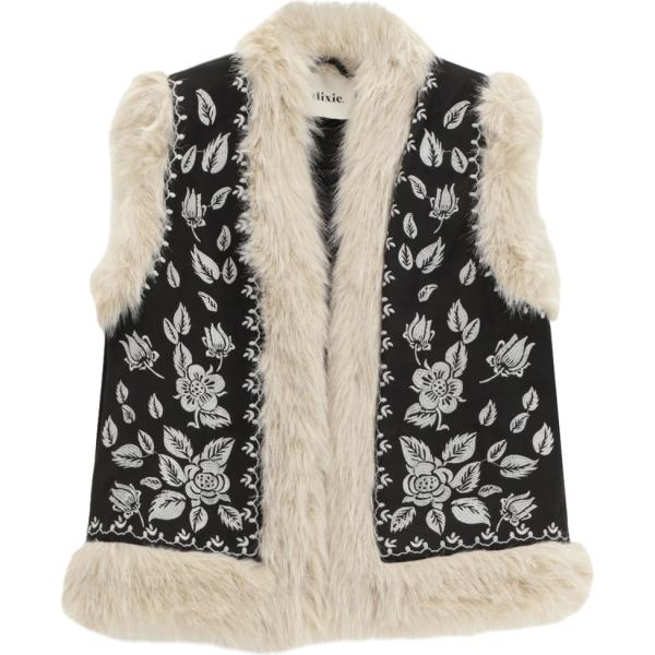 gilet Dixie marrone a fiori