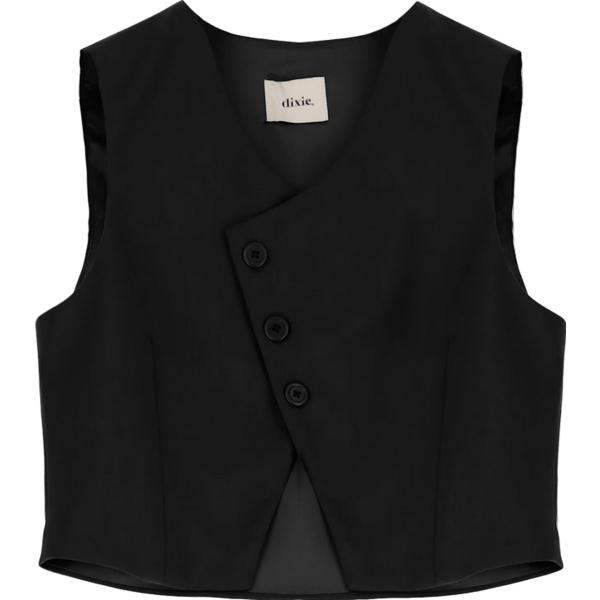 gilet Dixie nero tinta unita