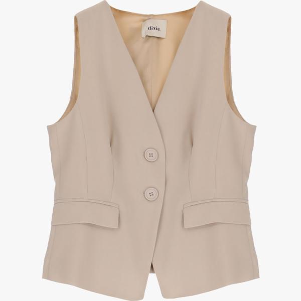 gilet Dixie marrone tinta unita
