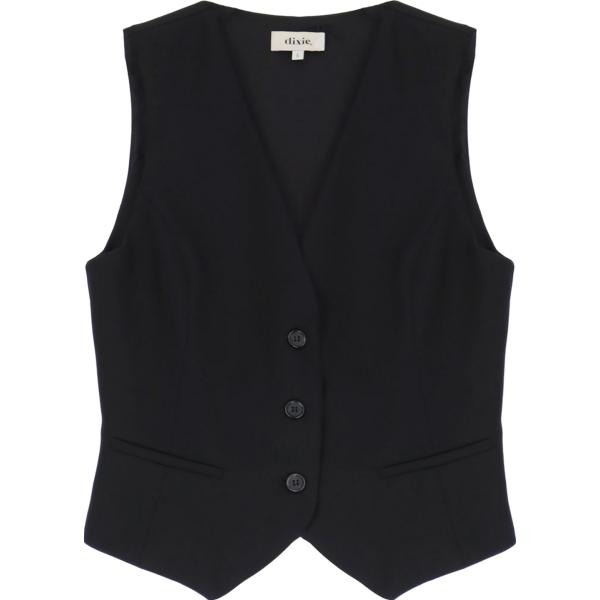 gilet Dixie nero tinta unita