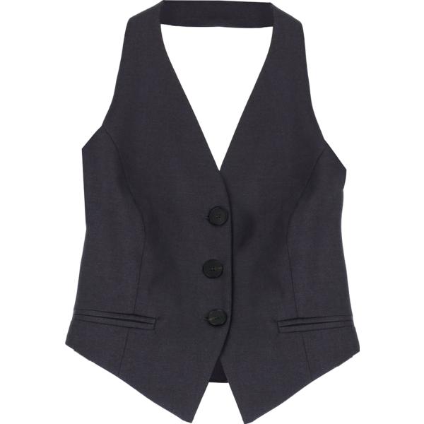 gilet Dixie grigio tinta unita