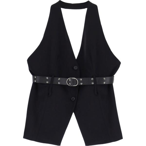 gilet Dixie nero tinta unita