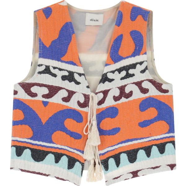 gilet Dixie multicolore con stampe