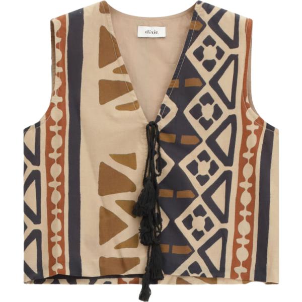 gilet Dixie multicolore con stampe