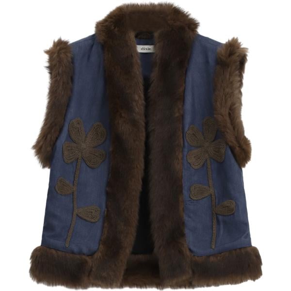 gilet Dixie marrone a fiori