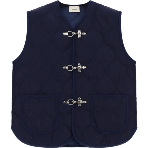 Piumino da donna in blu scuro senza maniche Dixie