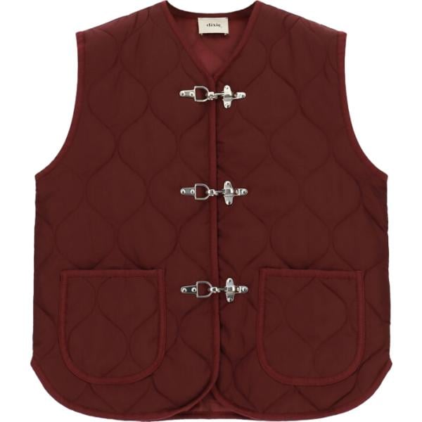 Piumino da donna in bordeaux senza maniche Dixie