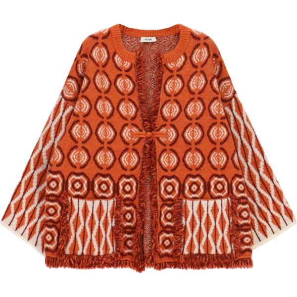 cardigans Dixie rosso geometrica