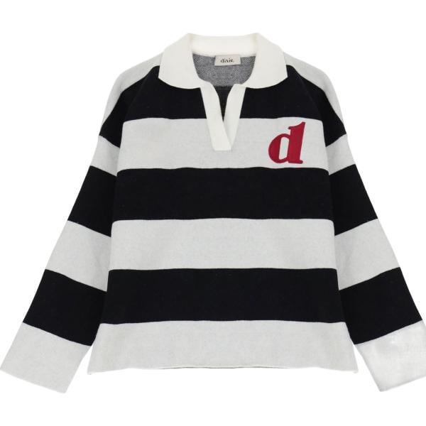 polo Dixie multicolore a righe