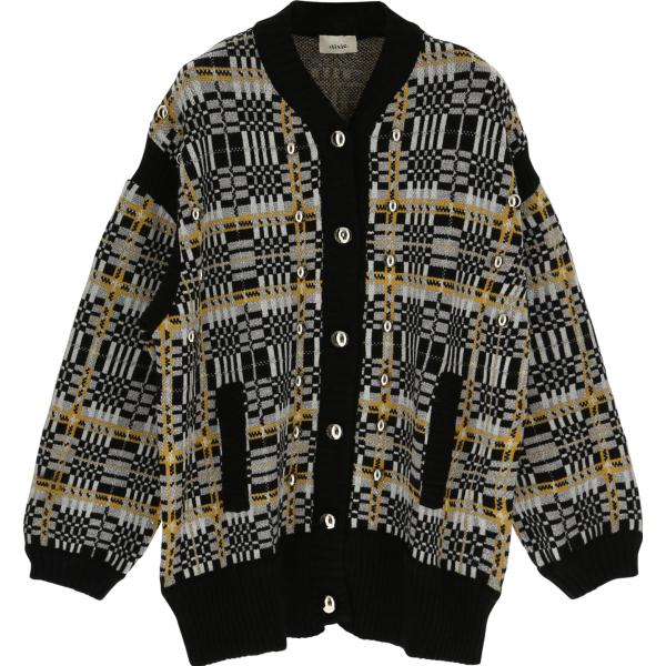 cardigans Dixie nero a quadri