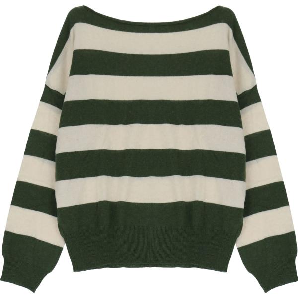 pullovers Dixie verde a righe