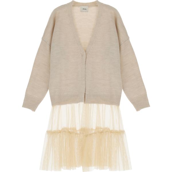 cardigans Dixie bianco tinta unita