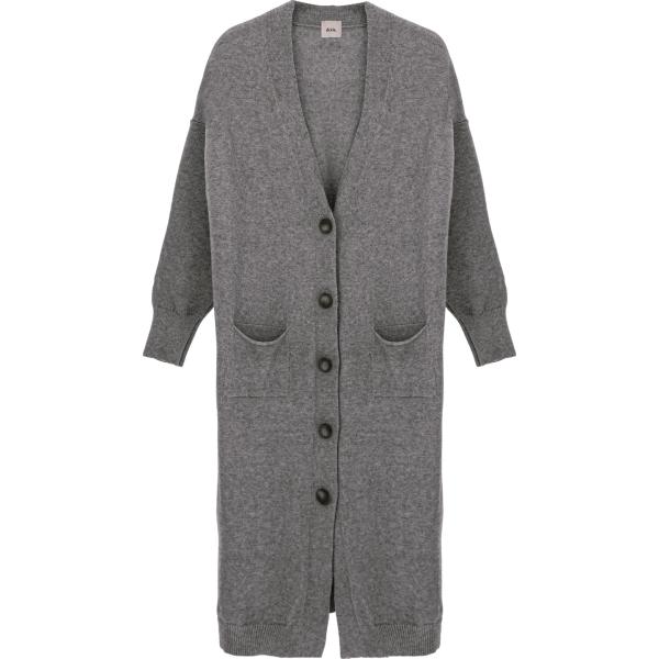 cardigans Dixie grigio tinta unita