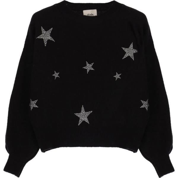 maglieria Dixie nero tinta unita