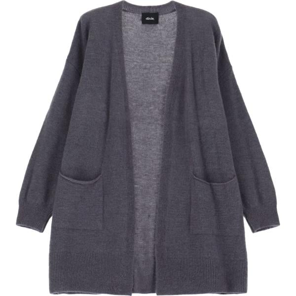 cardigan da donna in grigio scuro lungo Dixie