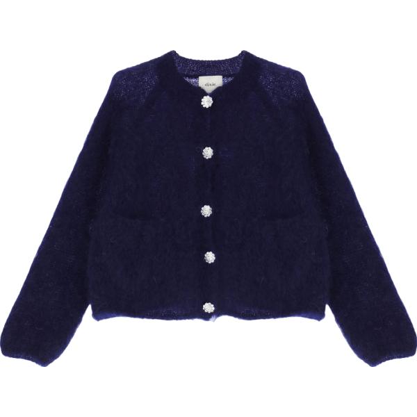 cardigans Dixie blu tinta unita
