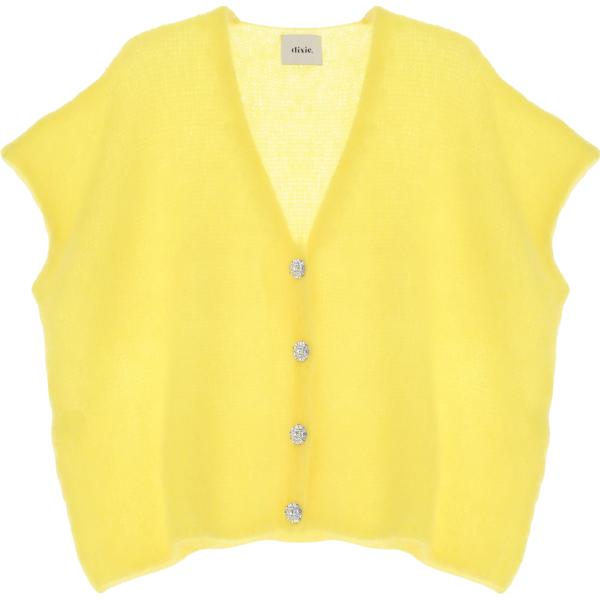 cardigans Dixie giallo tinta unita