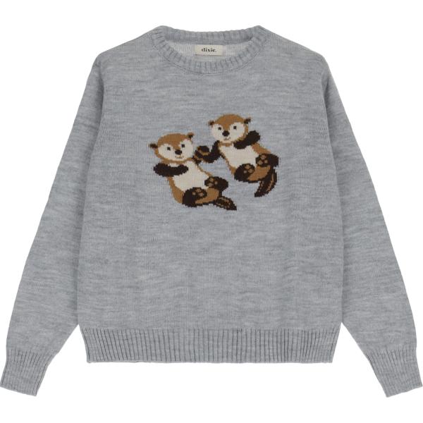 pullovers Dixie grigio con stampe