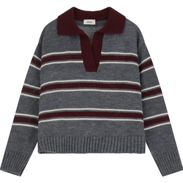 maglieria Dixie grigio a righe