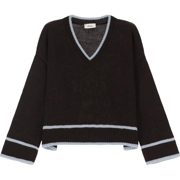 maglieria Dixie nero a righe