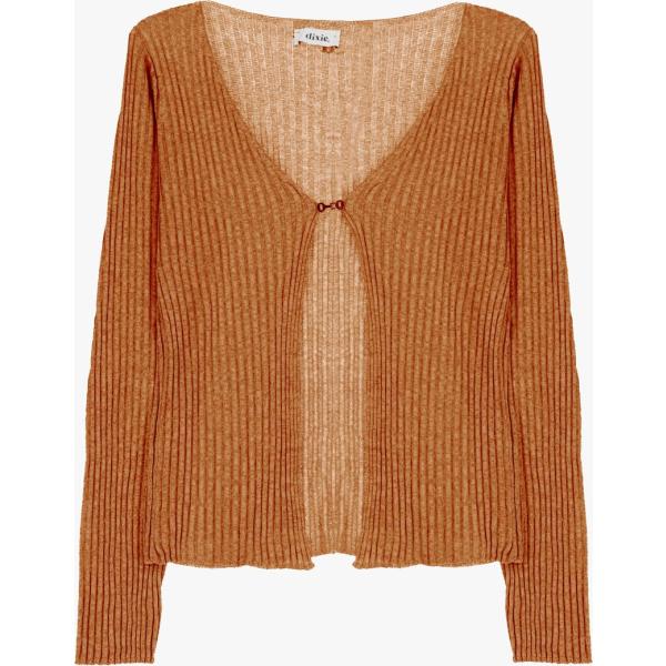 cardigans Dixie marrone tinta unita