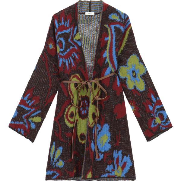 cardigans Dixie marrone a fiori
