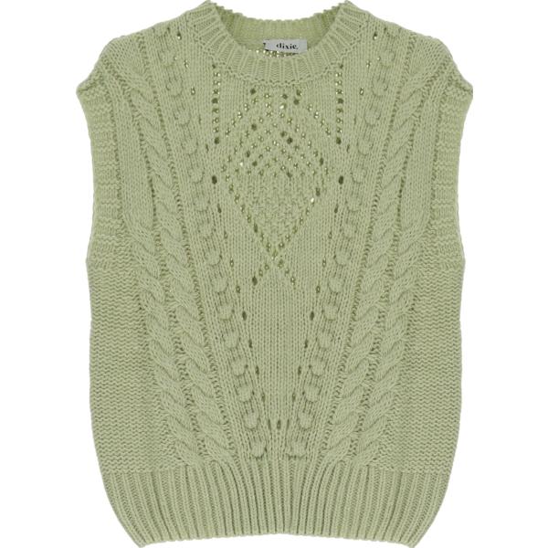 maglieria Dixie verde tinta unita