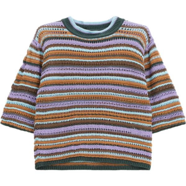 maglieria Dixie marrone a righe