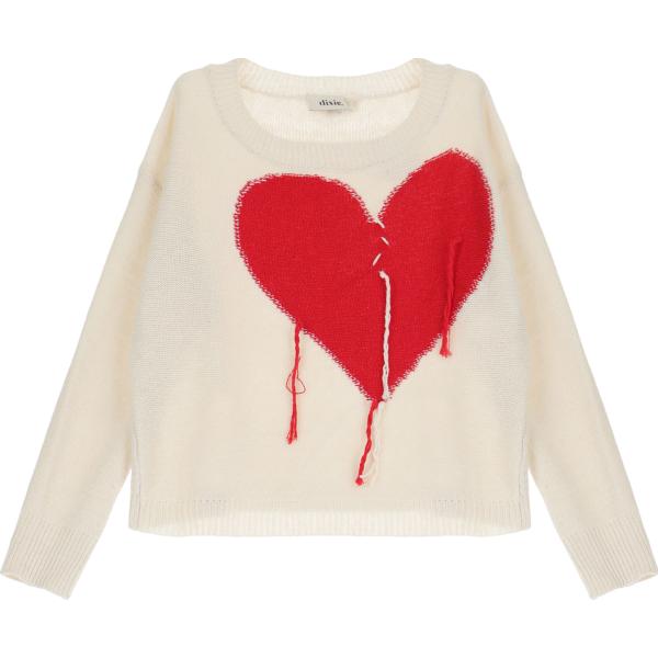 pullovers Dixie bianco con stampe