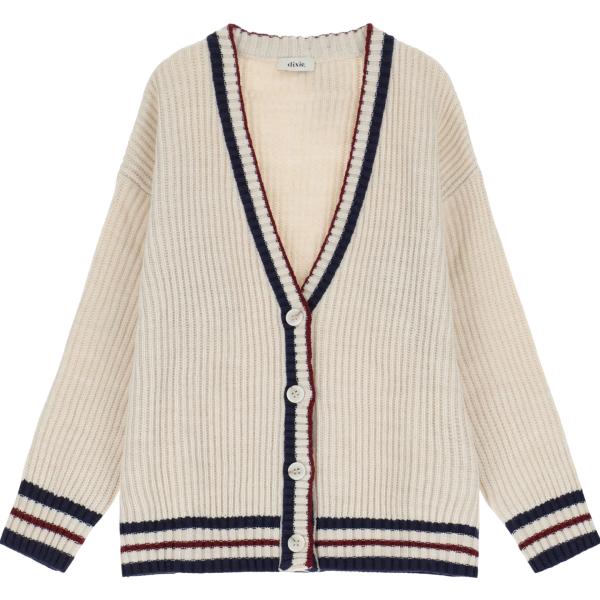 cardigans Dixie bianco a righe